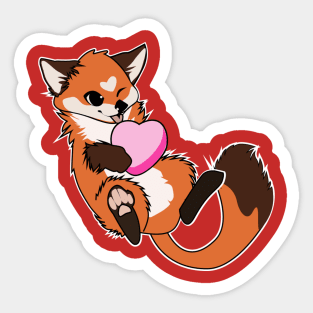 Foxy Valentines Sticker